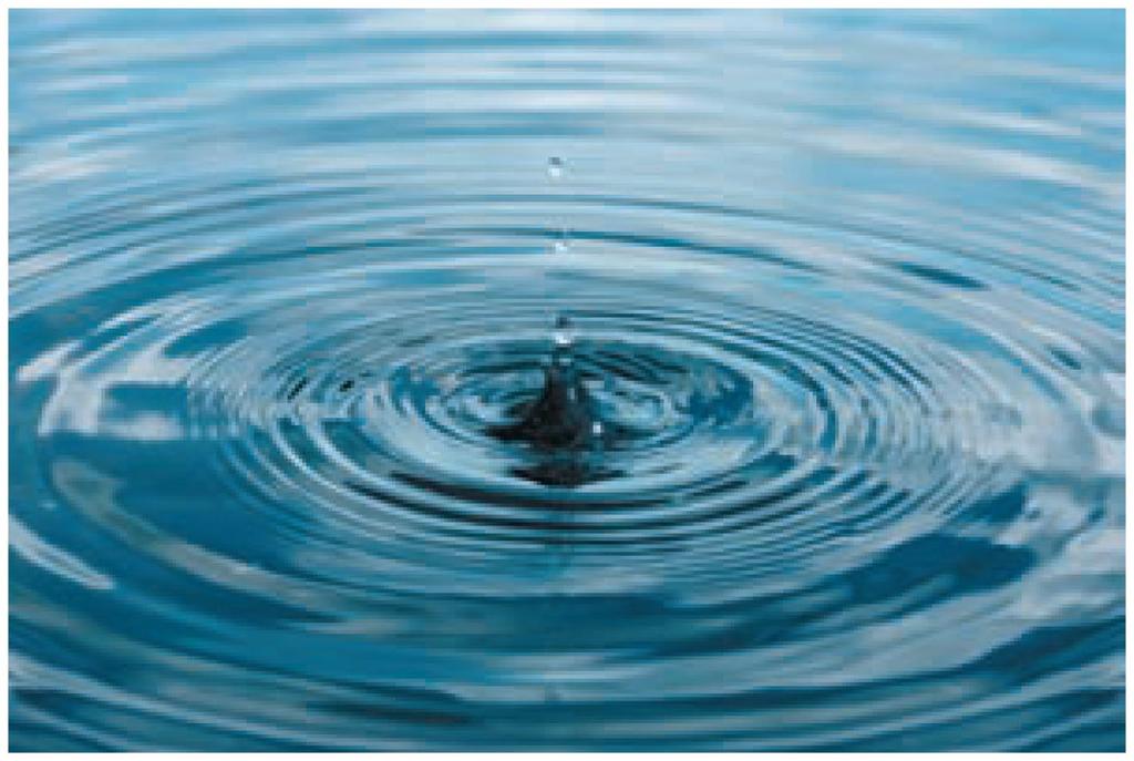 Huygens' Principle Throw a rock in a quiet pool, and waves appear along the surface of the water.