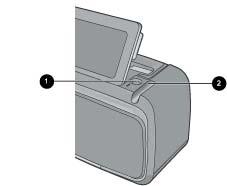 Chapter 2 There are two stylus storage areas on the printer: a slot that stores the stylus until you need to use it and a hole where you can rest the stylus and keep it handy.