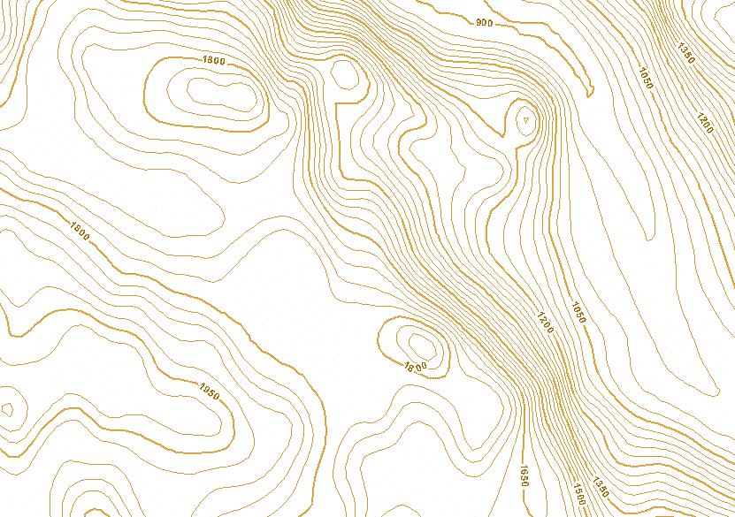 It is important to remember that the closer together the contour lines the steeper the slope.