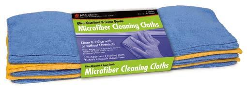 Advanced-technology microfibers are hundreds of times smaller than a human hair. They have thousands of small fibers which lift and carry dirt particles away from fine surfaces.
