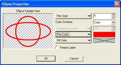 3. Select Ellipse Label from the menu bar. 4. Hover the cursor over the image and note that it changes into a cross-hair indicator. 5.