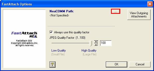 Configuring FastAttach Options: 1. View an existing patient s images; double-click on the desired image to view it in full view; and then select Send on the menu bar. 2.