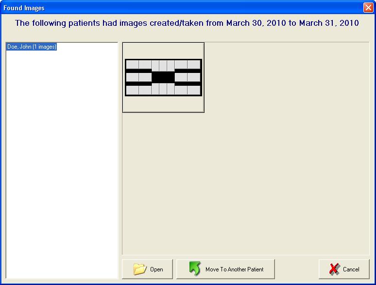 The Find Images by Date dialog box displays. a.