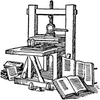 1440 Germany, invented the printing press.