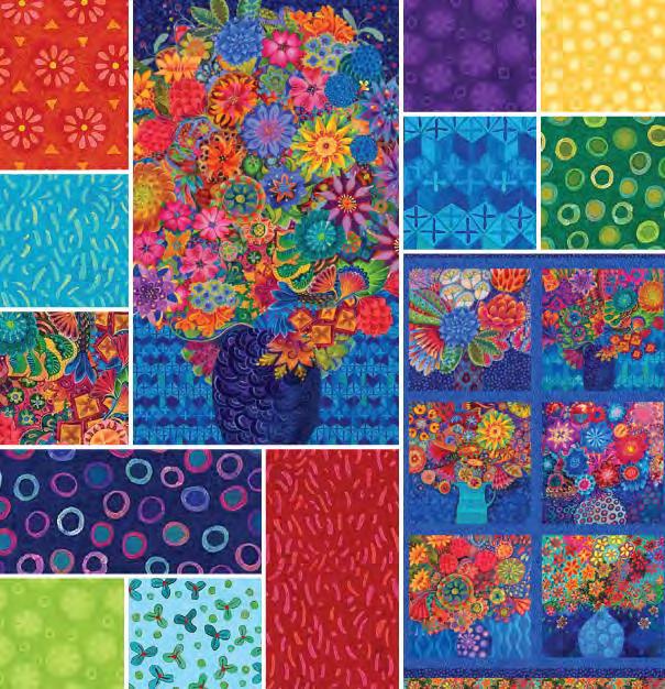 This Week s Featured Fabric FLORAL FANTASY by Imogen Skelley for Northcott Artisan Spirit Floral Fantasy