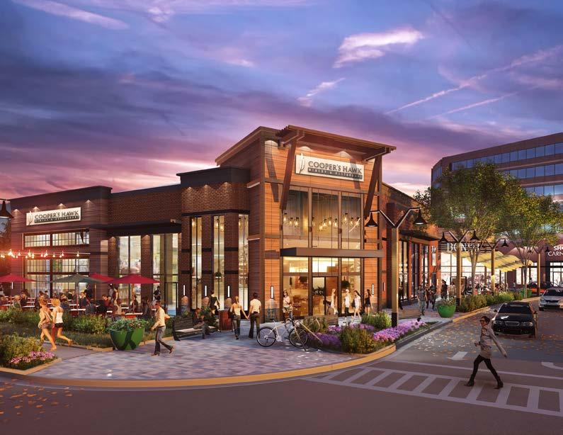 RETAIL DEVELOPMENT Today, the 14-acre campus at RTC West shares all of the world class amenities of the Town Center, and soon will host a bevy of retail activity on-site.