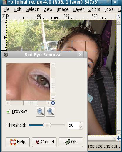Step 2 Red Eye Removal If the subject has red eyes, use the Red Eye Removal filter (Filters Enhance Red Eye Removal).