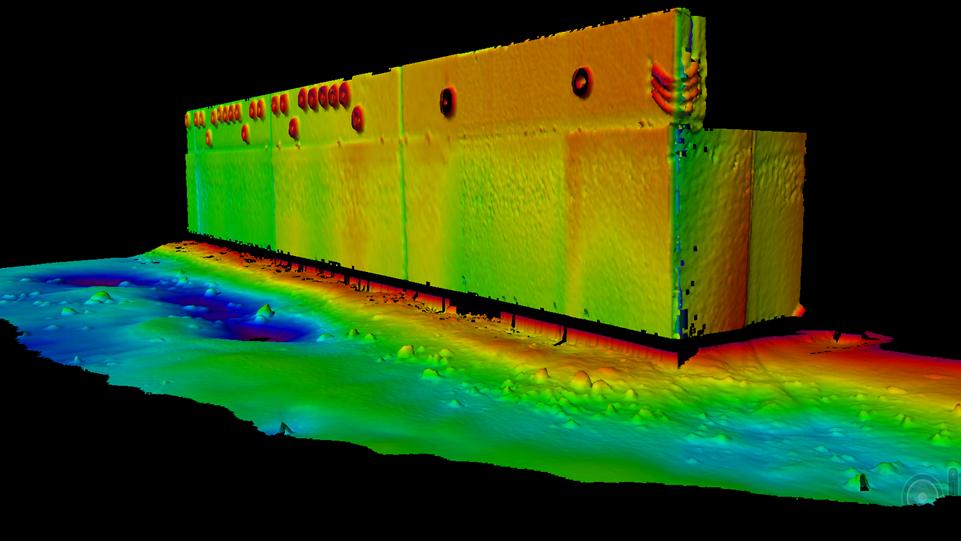9th Symposium of the International Society for Digital Earth (ISDE) Figure 6. Vertical feature and seabed models (Image credit: Montreal Port Authority) GIS product.