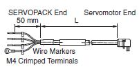 3 Wiring and Connection Name Motor cable Motor cable for with lock 3.1.7 Specifications of motor cables and encoder cables Servo Order No.