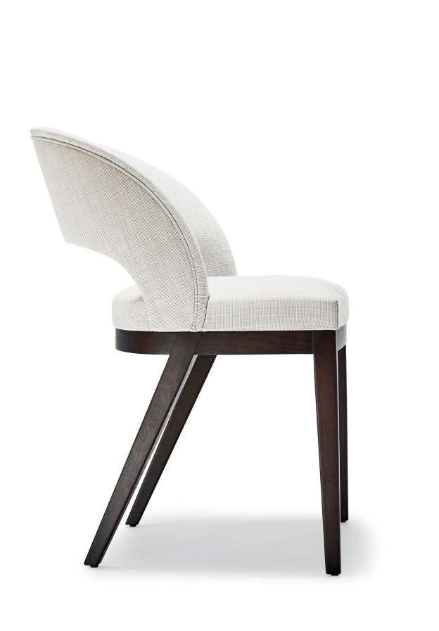 Chairs Use Me Wooden legs Chair 49W 56D 83H cm Designer: Damien Langlois-Meurinne Collection I Frame upholstered in Dedar Jasper col.