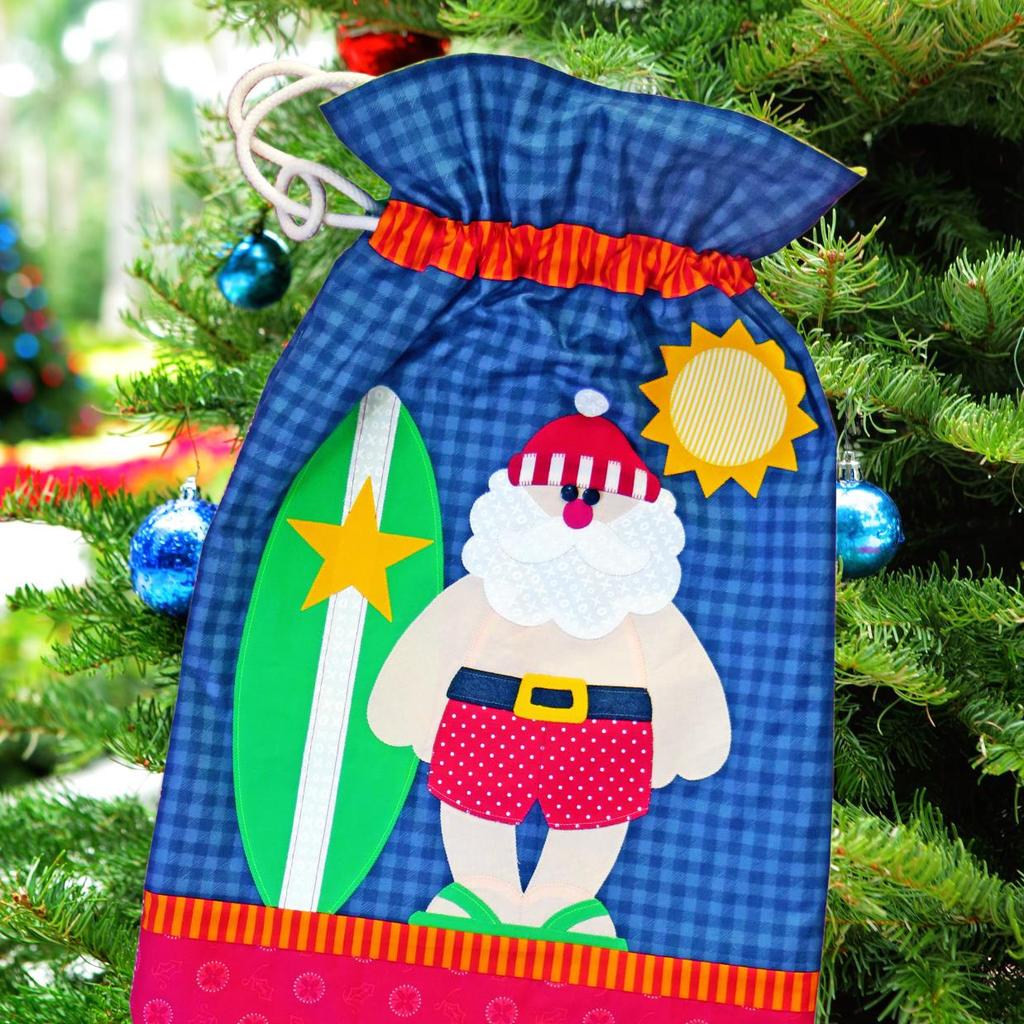 MERRY & BRIGHT SANTA SACKS This is a free pattern provided by The Red Boot