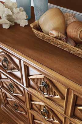 The distinctive diamond design on the drawer fronts of the Tarpon Springs Hall