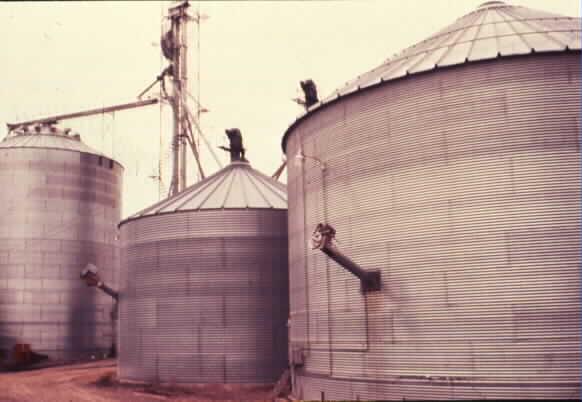 Grain Bin and Storage Hazards Grain bins are commonly found on Illinois farms.