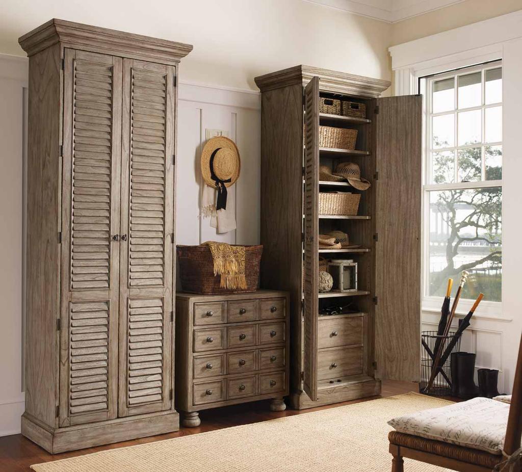 Hartley Cabinet 352-691 32 1 2W x 20D x 87H in. Brandon Night Chest 352-624 29 3 4W x 18 1 4D x 30H in.