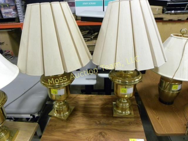 106 (3) Brass Lamps 114