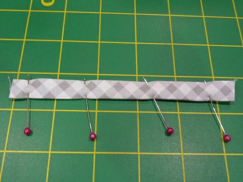 Repeat with the 5½ strip to create the hanging loop.