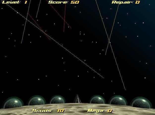 11 Figure 3 - Players fired at missiles descending from the top of the screen by looking at them at them and pressing a button.