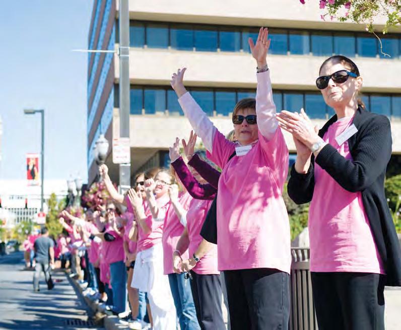 In 2010, nearly 2,500 women attended Paint the Town Pink events scheduled throughout the month, raising more than $60,000 for the Hospital s mobile mammography screening and educational programs.