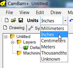 3. After maximizing CamBam, select File Open.