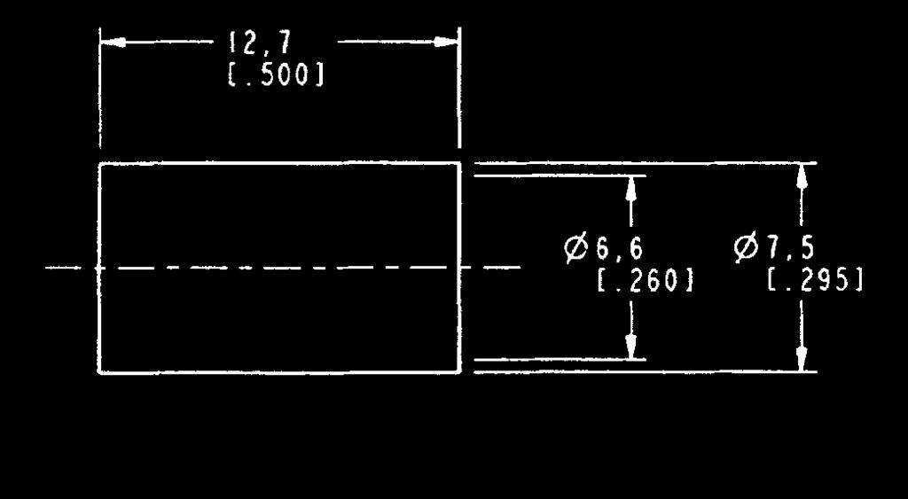 7) P7 D1 82-6092-RFX 6 58, 141 Str. Clamp Solder 1.90 (35.5).630 (16).212 (5.