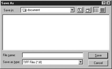Chapter 3 Using the Scanner 4 Select [File]-[Save Page As...] or click in the Toolbar. The Save Page As... dialog box appears.
