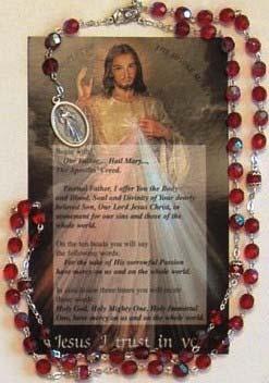 The Divine Mercy Chaplet is said on the Rosary: The Sign of the Cross Opening Prayers The Our Father The Hail Mary The Apostle s Creed On the Our Father beads: Eternal Father, I offer You the Body
