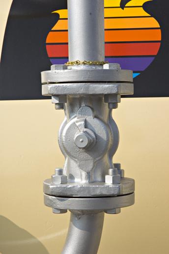 Piping is held by jigs to maintain precise alignment. Figure 1. Typical flanged joints used in piping. Leaks in pipe joints at HMA plants are common-place.
