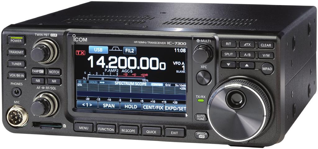 Product TechnicalReview Mark by Mark J. Wilson, Spencer, K1RO, WA8SME k1ro@arrl.org Icom IC-7300 HF and 6 Meter Transceiver Icom s software defined radio (SDR) in a box with knobs.