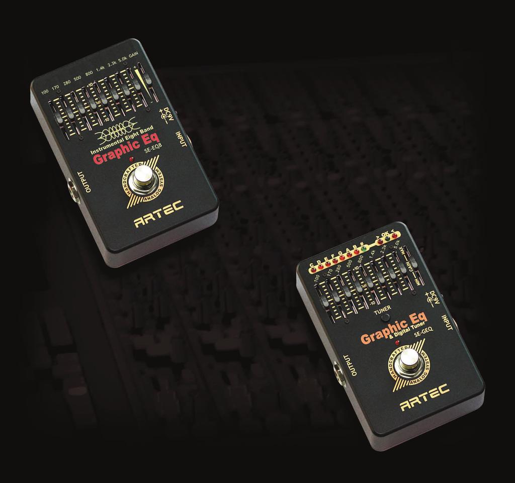 Graphic Eq SE-EQ8 SE-EQ8 is an 8 band-graphic Equalizer with special low noise technology. It can be used for many kinds of musical instruments including Electric Guitar.
