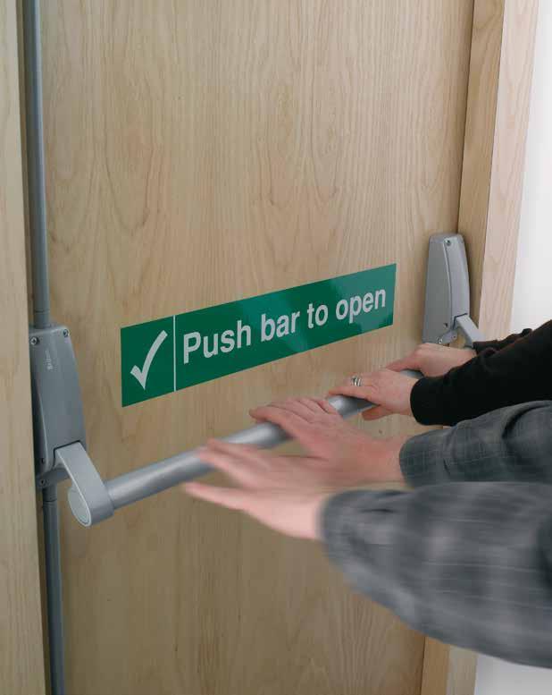 Briton Series - Panic and emergency exit hardware Briton Series - Panic exit hardware Standard push bar panic and emergency exit devices.