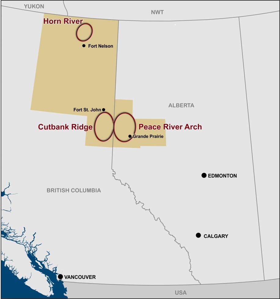 Key Communities in our Operating Area Montney: Cutbank Ridge (BC) Dawson Creek