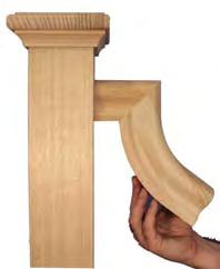 end of the handrail using a