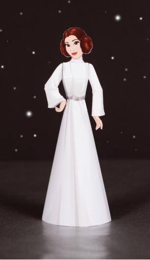 PRINCESS LEIA PAPERCRAFT INSTRUCTIONS: 1 2 Print the template on regular paper or cardstock. Cut out each piece with a craft knife or scissors.