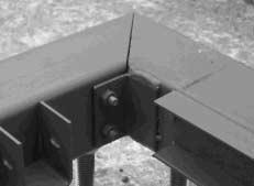 Note; Use only one fixing down leg assembly on each concrete pad. For second legs landing on a pad use standard legs as Fig. 1. Attach to the side sill sections in the same manner. (See Fig.