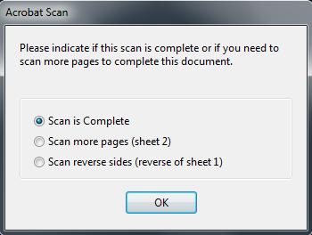 open the Custom Scan panel (Document > Scan to PDF > Custom Scan). Ensure that the scanner make and model details appear in the first drop-down field.