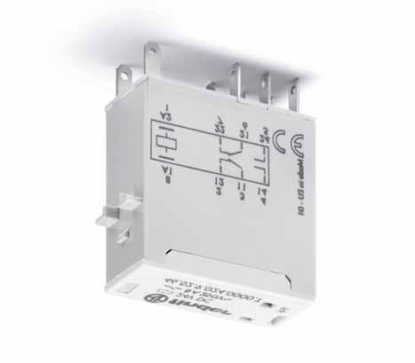 46 Series - Relays for railway applications 8-16 A 46 SERIES Features Plug-in power relays: 8 A, 2 pole 16 A, 1 pole Complies with EN 45545-2:2013 (protection against fire of materials), EN 61373
