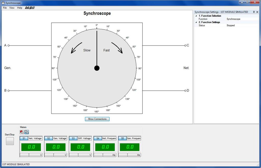 Model 9069-C Synchroscope Function The Synchroscope Function is used for the synchronization of synchronous generators.