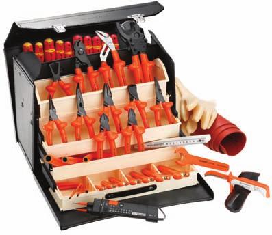 electrical tools Representative Image; Contents May Differ ELECTRICIAN S SETS Contents Description FA-412.14AVSE Cutter, Cable 1000V VSE 9 in FA-414.