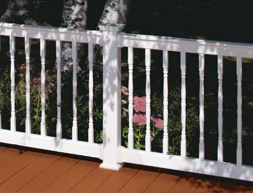 Available in all colors, both heights, and square & colonial balusters stair