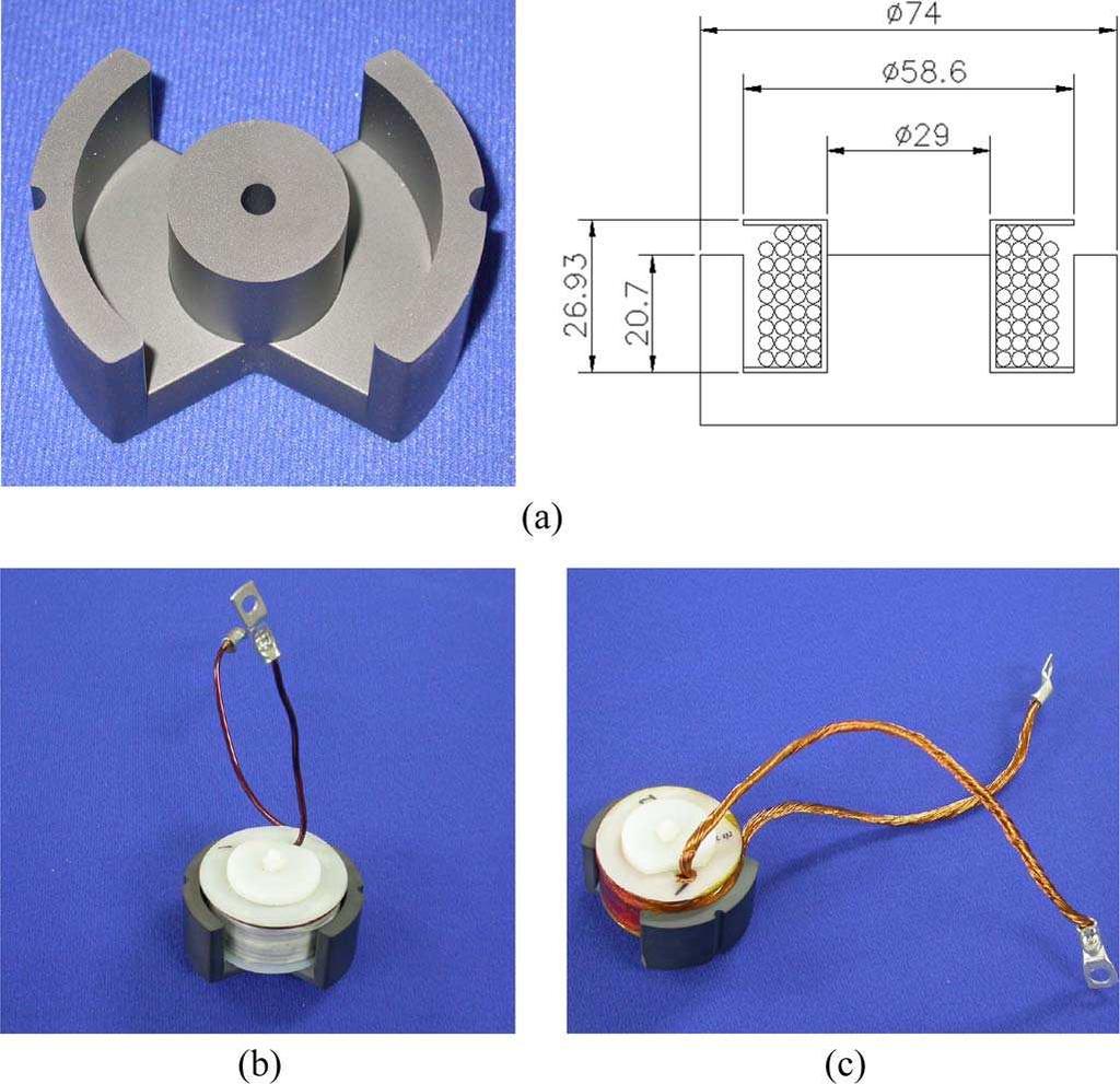 IWASAKI et al.: INFLUENCE OF PWM ON THE PROXIMITY LOSS IN PERMANENT-MAGNET AC MACHINES 1361 Fig. 4. AC/DC copper loss ratio as a function of conductor diameter. Fig. 6. Samples of pot-core coils.