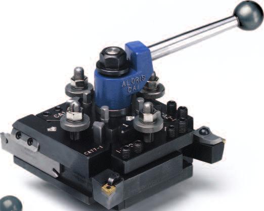 INTRODUCING ALORIS INDEXABLE TOOL OSTS & SETS New roduct Built By The Originator of The Quick Change Tool ost For Manual and CNC Lathes The Aloris Indexable Tool ost allows 4 independent tool holders