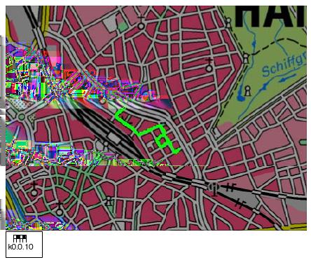 Figure 6: Measurement results in a "dense" urban environment with horizontally polarized transmission Here the eld strength dierence is more obvious.