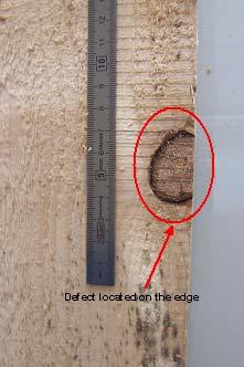 The scattering due to the edge of the board does not disturb the detection of the knot thanks to the dynamic reference applied continuously to the system during the measurements.