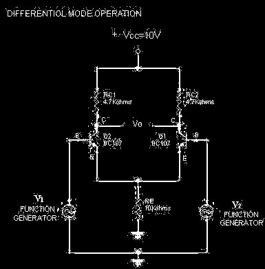OBSERVATION: VIN =VO =AC = VO / VIN FORMULA: THEORY: Common mode Gain (A c ) = V O / V IN Differential mode Gain (A d ) = V 0 / V IN Where V IN = V 1 V 2 Common Mode Rejection Ratio (CMRR) = A d /A c