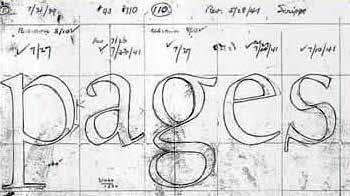 Frederic Goudy, drawings for Scripps College Old Style typeface (1941) Lines conveys meaning