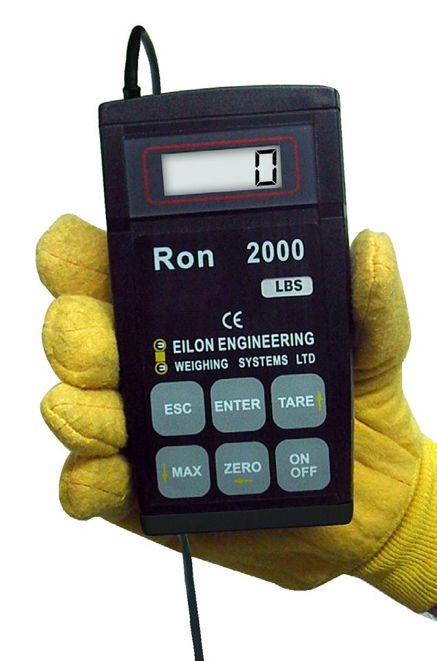 Optional wireless communication to additional display or PC that allows for multiple Ron crane scales / dynamometers in
