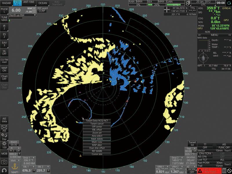 FURUNO s new user interface delivers straightforward operation Unique & smart operation tool Status bar and InstantAccess bartm The user interface of the Radar utilizes carefully organized