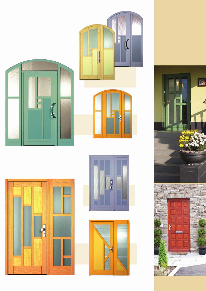THE CONSTRUCTION MEGRAME Classic entrance doors are not affected by climate changes, door panels are resistant to deformation and cracking, the doors have very good thermal and acoustic