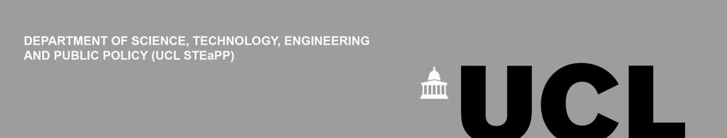 Science, Technology, Engineering and Public Policy Internship Opportunities UCL STEaPP is currently seeking four interns to participate in four of our core departmental research projects: Internship