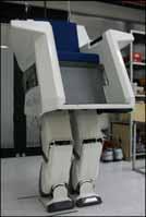 leg and is biped robot which can carry up to 100Kg payload. Figure 2-1 shows HUBO FX-1 with a seat for carrying human. And it can be changed other type carrier on their own purpose.